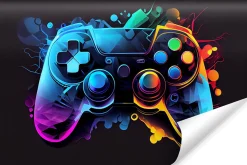 Papier Peint Photo MANETTE DE JEU Abstraction Pour Chambre D'Adolescent 360cm x 240cm