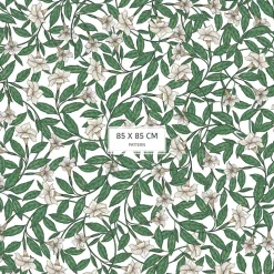 Papier peint plantes de Datura et feuilles vertes - 85x260 cm (l x h)