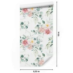 Papier Peint Pour Chambre FLEURS Feuilles Eucalyptus Nature