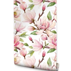 Papier Peint Pour La Chambre FLEURS Nature Magnolias