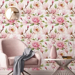 Papier Peint Pour La Chambre FLEURS Nature Magnolias