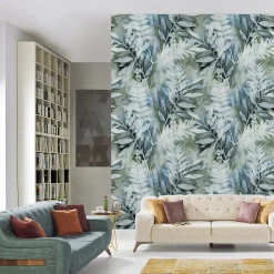 Papier Peint Pour La Chambre FEUILLES Plantes Aquarelle