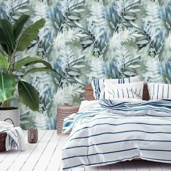 Papier Peint Pour La Chambre FEUILLES Plantes Aquarelle