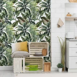 Papier Peint Pour La Chambre FEUILLES Monstera Plantes Exotiques