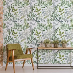 Papier Peint Pour La Chambre PLANTES Fleurs Feuilles