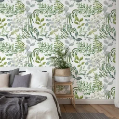 Papier Peint Pour La Chambre PLANTES Fleurs Feuilles