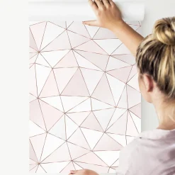 Papier Peint Pour La Chambre MOTIF Géométrique Lignes