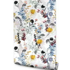 Papier Peint Pour La Chambre FLEURS Colorés Style Slave