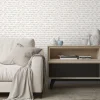 Papier peint pré-encollé vinyle intissé géométrique Easy Roll GoodHome Ascott beige l.53 x H.1005 cm