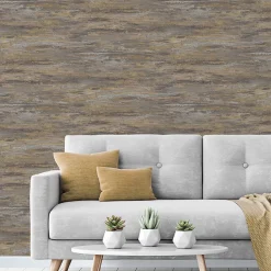 Papier peint pré-encollé vinyle intissé effet mur de béton GoodHome Asisite aspect béton gris l.53 x H.1005 cm
