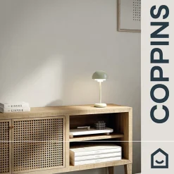 Papier peint pré-encollé vinyle intissé uni blanc Easy Roll GoodHome Coppins l.53 x H.1005 cm