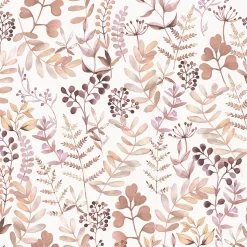 Papier peint pré-encollé vinyle intissé botanique Easy Roll GoodHome Olivia rose l.53 x H.1005 cm