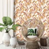 Papier peint pré-encollé vinyle intissé art déco Easy Roll GoodHome Apricot multicolore l.53 x H.1005 cm