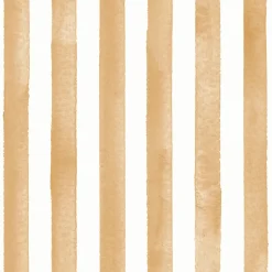 Papier peint pré-encollé vinyle à rayures Easy Roll GoodHome Satori rayures jaune ocre l.53 x H.1005 cm