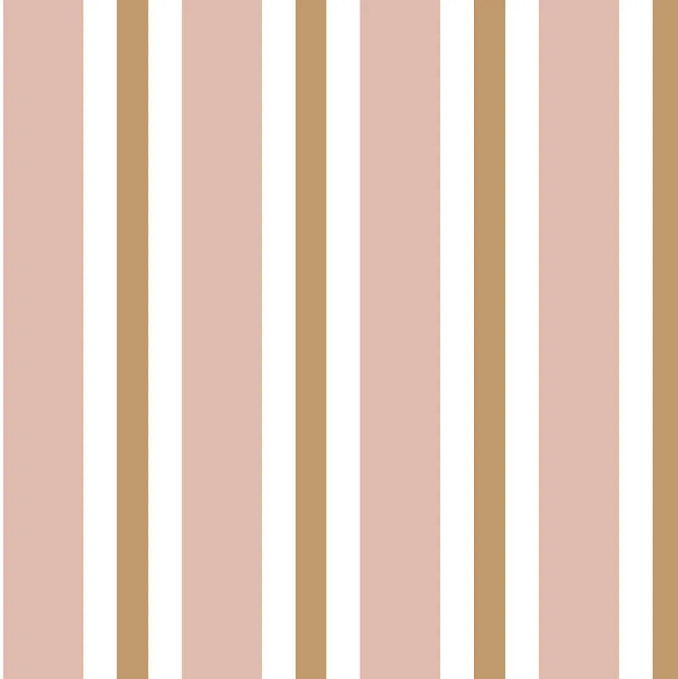 Papier peint pré-encollé vinyle intissé rayures rose Easy Roll GoodHome Penrose l.53 x H.1005 cm