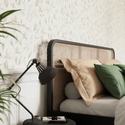 Papier peint pré-encollé vinyle intissé fleuri Easy Roll GoodHome Aubourne beige l.53 x H.1005 cm