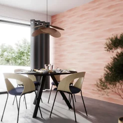 Papier peint pré-encollé vinyle intissé Easy Roll GoodHome Bellevue rose l.53 x H.1005 cm