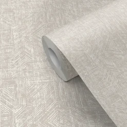 Papier peint pré-encollé vinyle intissé géométrique Easy Roll GoodHome Azay beige l.53 x H.1005 cm