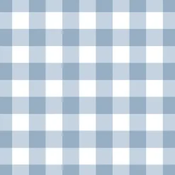 Papier peint raccordable - Vichy - Bleu - intissé : 150g/m² - 4 lés : 192x270cm