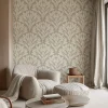 Papier peint royal et sobre avec fleurs de lys - 425x260 cm (l x h)