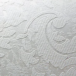 Papier peint style country EDEM 83006BR60 papier peint intissé à peindre texturé avec des ornements mat blanc 1 carton à 4 rouleau