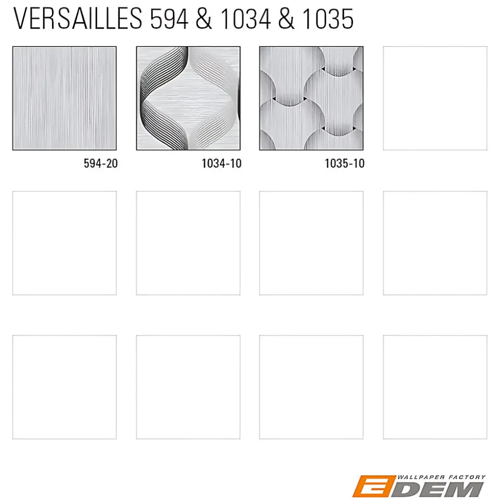 Papier peint unicolore EDEM 594-20 papier peint vinyle texturé ton-sur-ton scintillant blanc