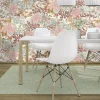 Papier peint vinyle expansé grainé sur intissé jardin féerique rose L.1001 x l.53cm Rasch