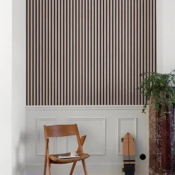 Papier peint vinyle expansé intissé effet lattes de bois clair L.1005 x l.53cm Grandeco