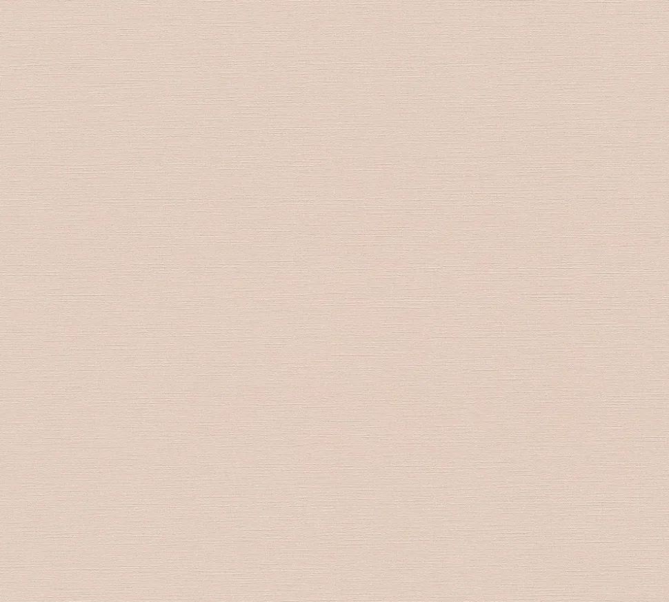 Papier peint vinyle grainé sur intissé uni beige rose L.1005 x l. 53 cm, As Creation Around
