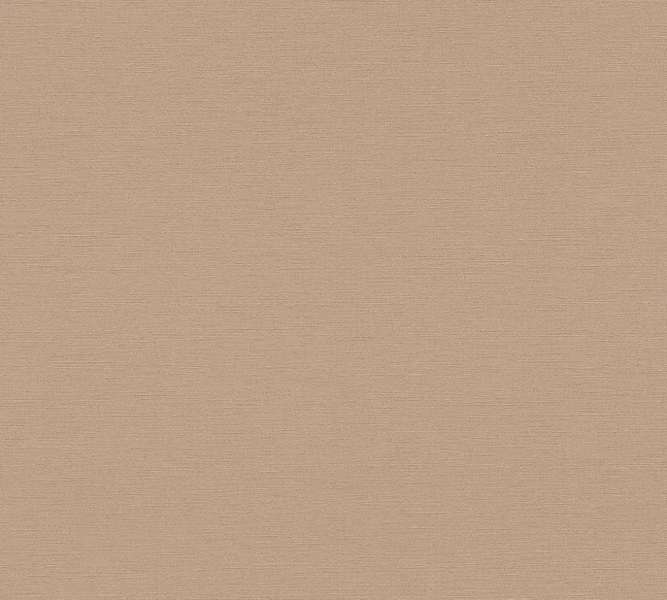 Papier peint vinyle grainé sur intissé uni rose saumon L.1005 x l. 53 cm, As Creation Around
