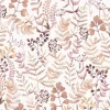 Papier peint vinyle grainé sur intissé botanique Olivia feuillage rose L.1001 x l.53 cm Ugépa
