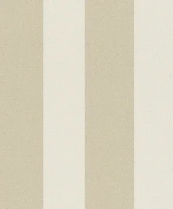 Papier peint vinyle intissé expansé Emilie rayures beige L.1005 x l.53cm Rasch