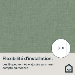 Papier peint vinyle intissé uni structuré vert L.1000 x l.52 cm GoodHome Shung