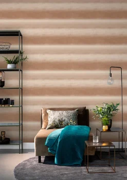 Papier peint Vinyle intissé GoodHome Arugam beige l.53 x H.1000 cm
