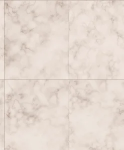 Papier peint vinyle intissé Reality Iv Lutece mat et satiné carrelage, effet marbre beige, rosé l.1005 x l.53 cm