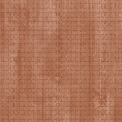 Papier peint vinyle intissé Reality Iv Lutece mat et satiné cannage terracotta, orange l.1005 x l.53 cm