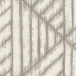 Papier peint vinyle intissé géométrique Abaca nomade gris beige L.1005 x l.53cm Lutèce