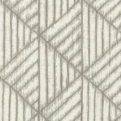 Papier peint vinyle intissé géométrique Abaca nomade gris beige L.1005 x l.53cm Lutèce