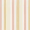 Papier peint vinyle intissé Cuisines & Bains Lutece mat et satiné rayures rose, jaune, blanc l.1005 x l.53 cm
