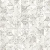 Papier peint Vinyle Intissé GoodHome Eudya blanc et gris
