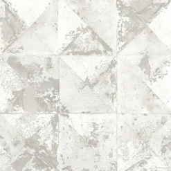 Papier peint Vinyle Intissé GoodHome Eudya blanc et gris