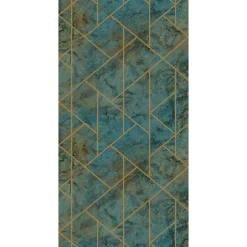 Papier peint vinyle intissé Samish vert GoodHome L.10m x l.53cm