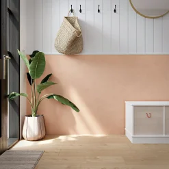 Papier peint vinyle intissé uni orange pêche L.53 x l.1005 cm GoodHome Izier