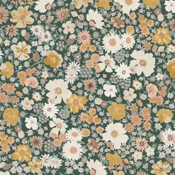 Papier peint vinyle intissé fleuri liberty vert L.53 x l.1005 cm GoodHome Amity