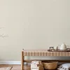 Papier peint vinyle intissé uni aspect tissu beige sable L.1001 x l.53cm
