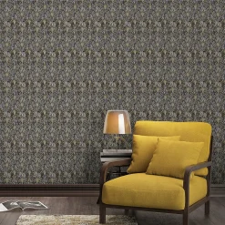 Papier peint Vinyle Intissé GoodHome Ametri noir