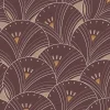 Papier peint vinyle intissé Villa Rosalie Lutece mat et satiné art déco rouge l.1005 x l.53 cm