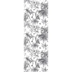 Papier peint Vinyle Intissé GoodHome Howlit noir et blanc
