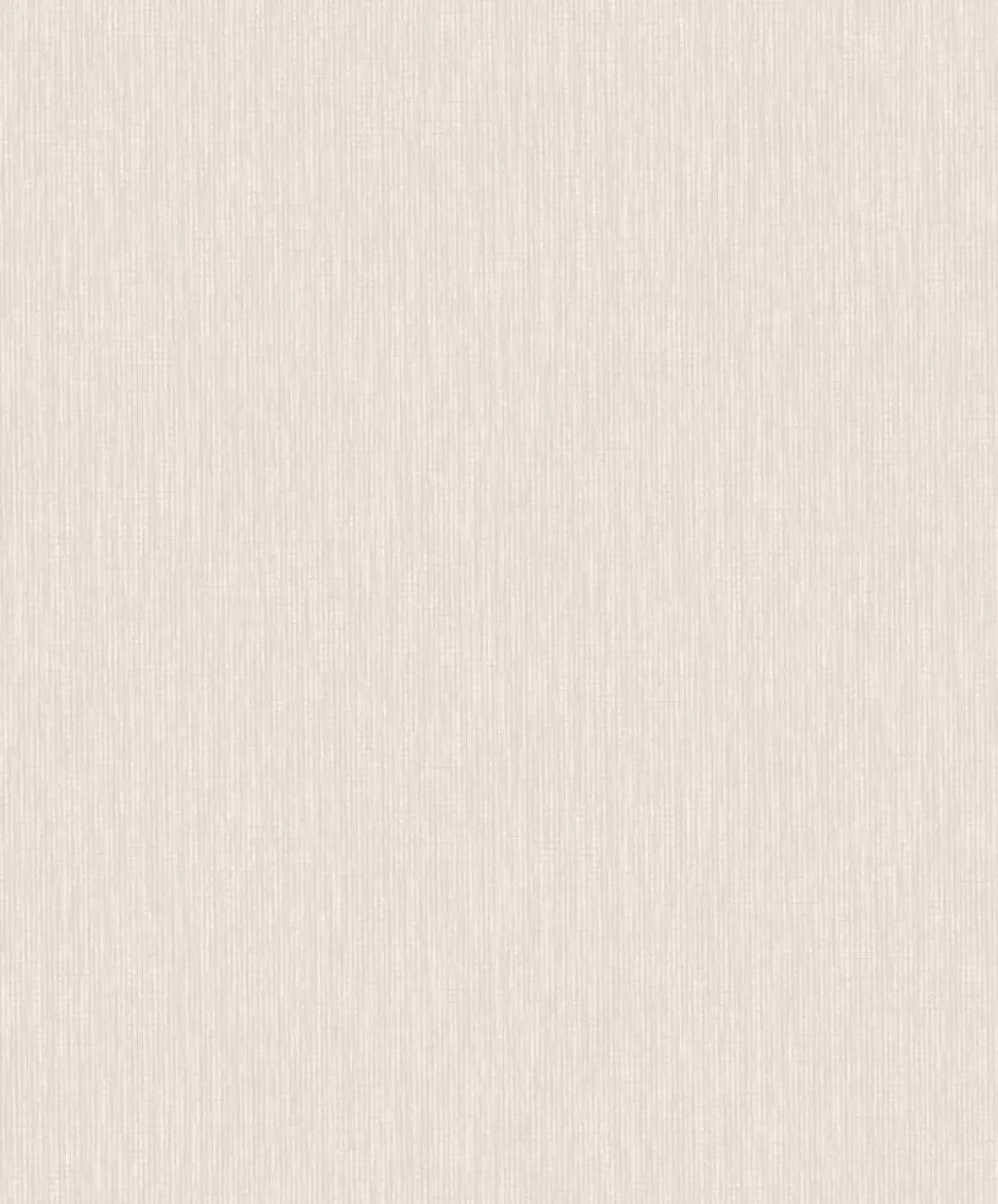 Papier peint vinyle intissé uni Latte beige clair L.1005 x l.53cm Lutèce