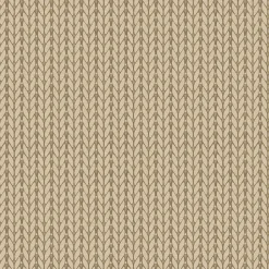 Papier peint vinyle intissé Bensimon tricot beige L.1005 x l.53cm Lutèce